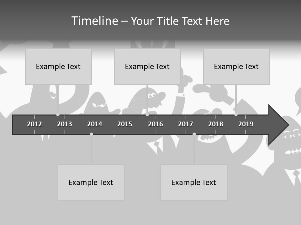 Group Fight Fingers PowerPoint Template