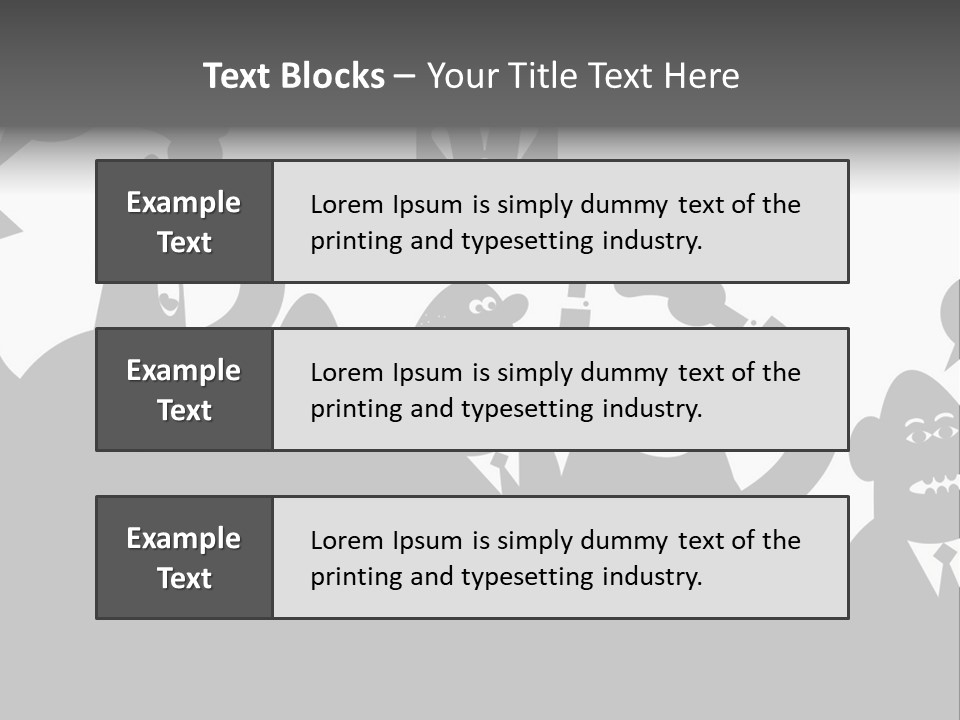 Group Fight Fingers PowerPoint Template