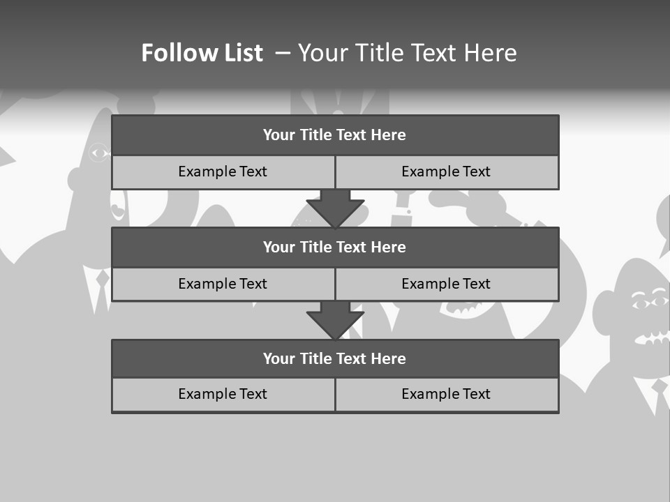 Group Fight Fingers PowerPoint Template