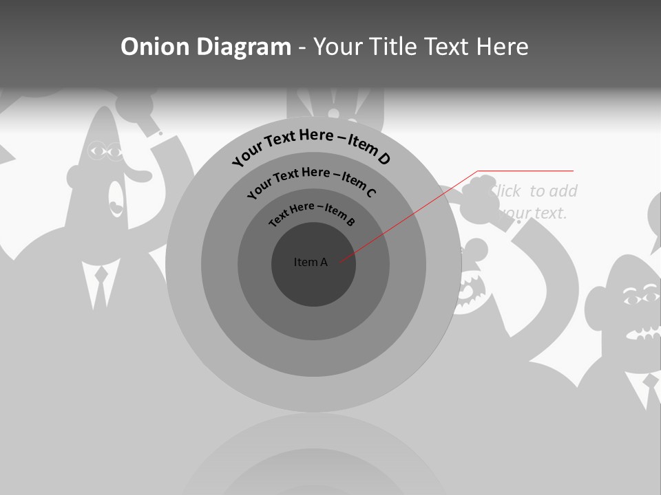 Group Fight Fingers PowerPoint Template