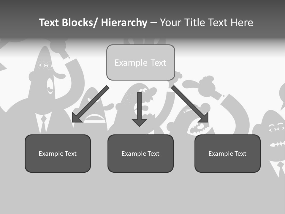 Group Fight Fingers PowerPoint Template