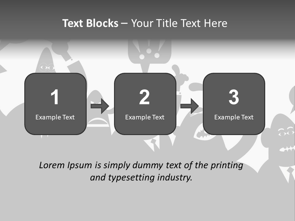 Group Fight Fingers PowerPoint Template