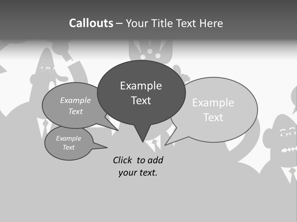Group Fight Fingers PowerPoint Template