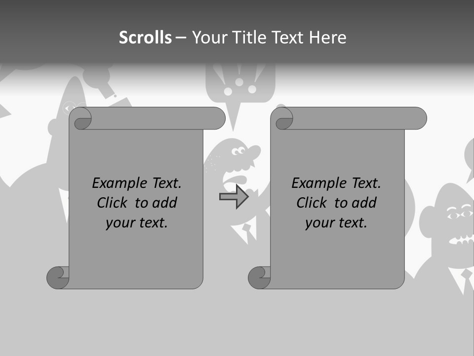 Group Fight Fingers PowerPoint Template