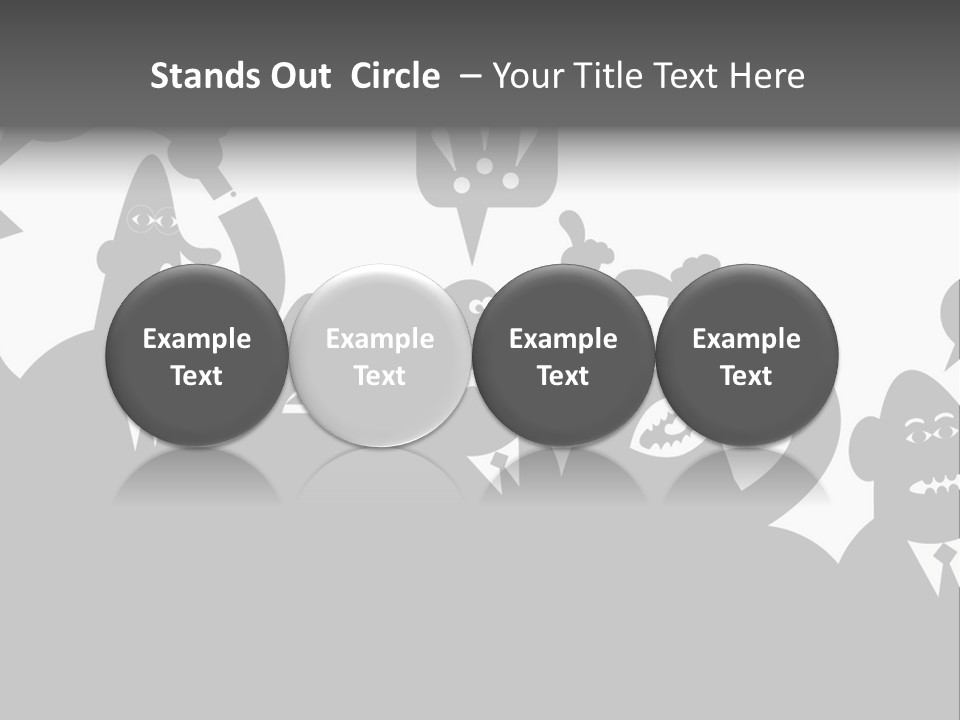 Group Fight Fingers PowerPoint Template