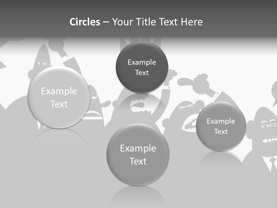 Group Fight Fingers PowerPoint Template