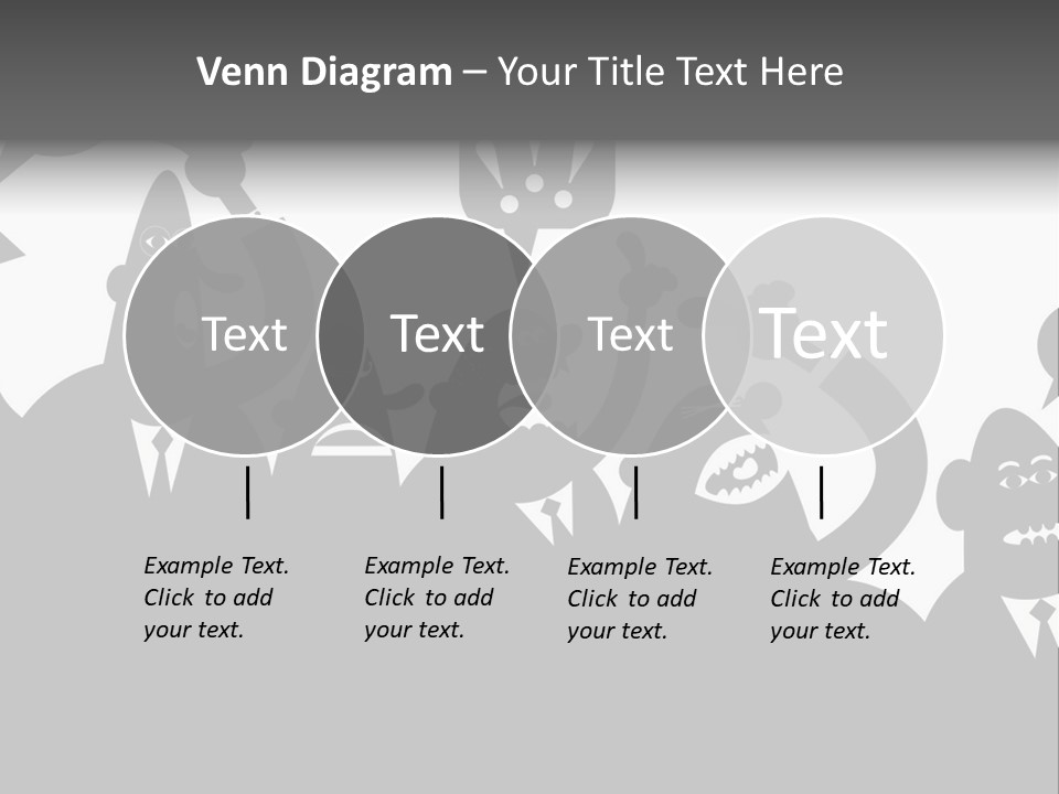 Group Fight Fingers PowerPoint Template