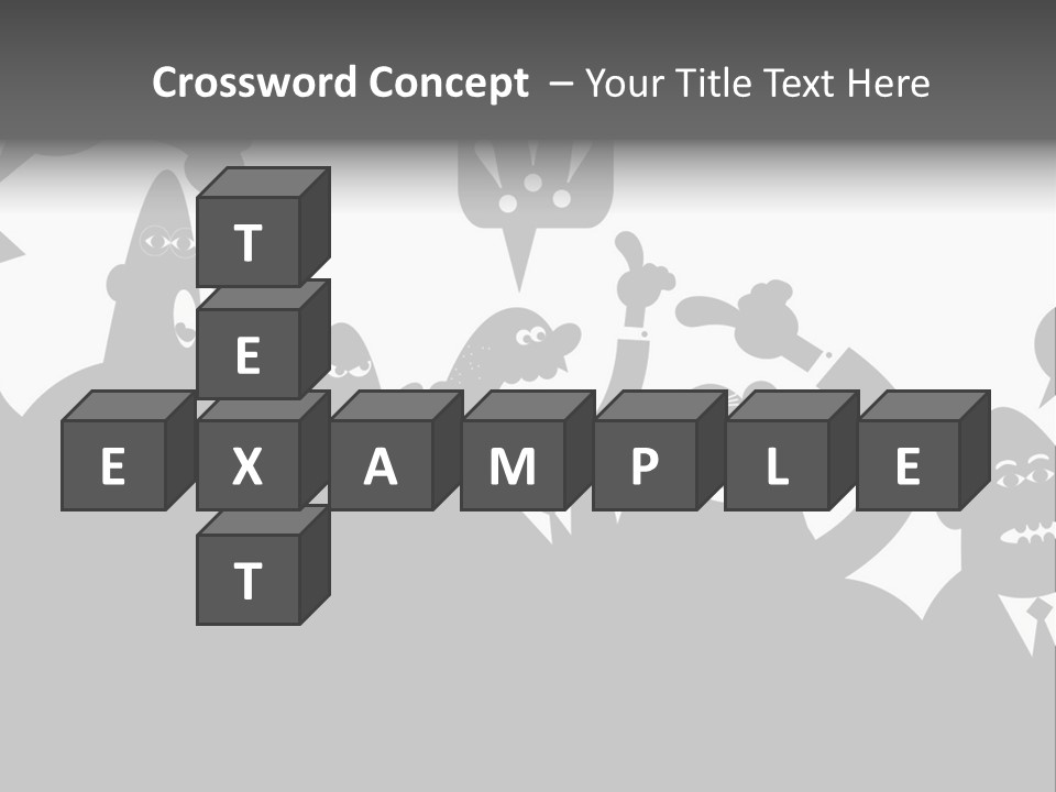 Group Fight Fingers PowerPoint Template