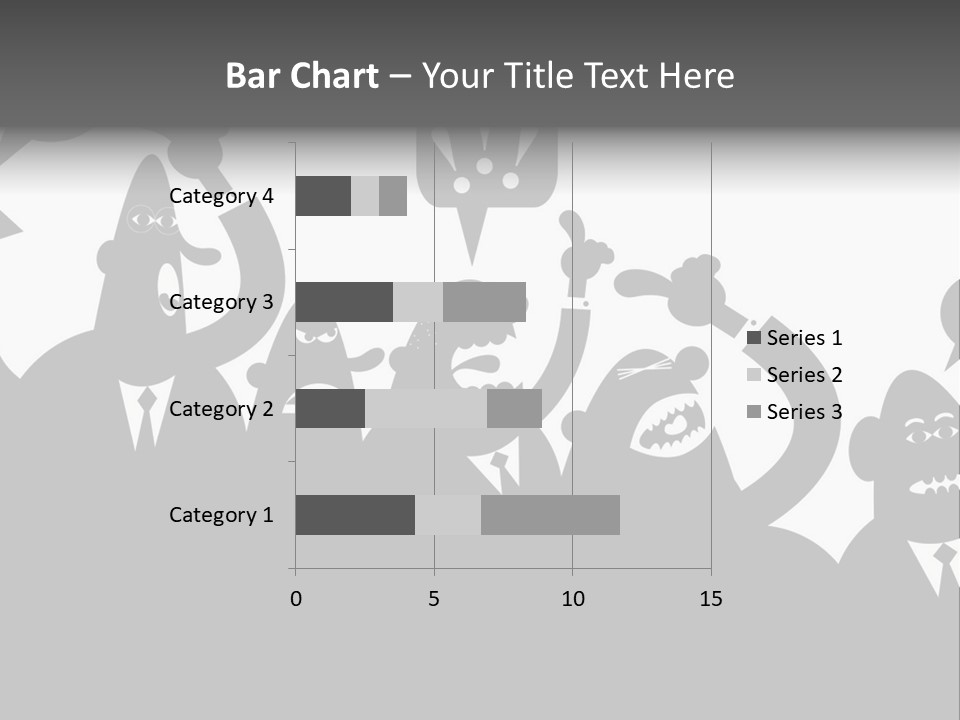 Group Fight Fingers PowerPoint Template