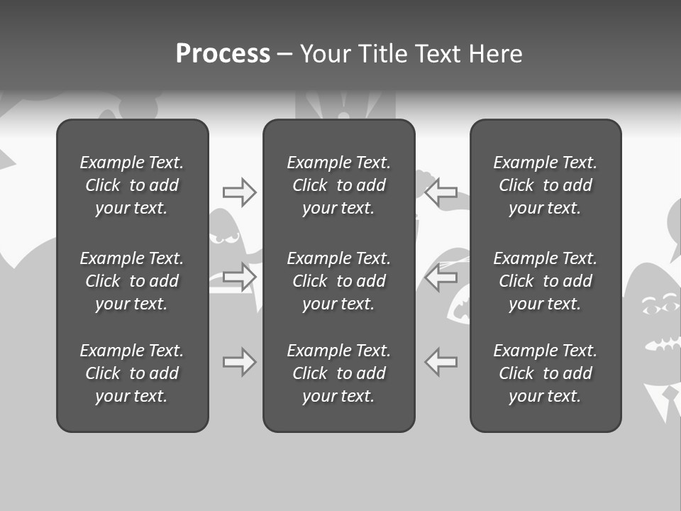 Group Fight Fingers PowerPoint Template