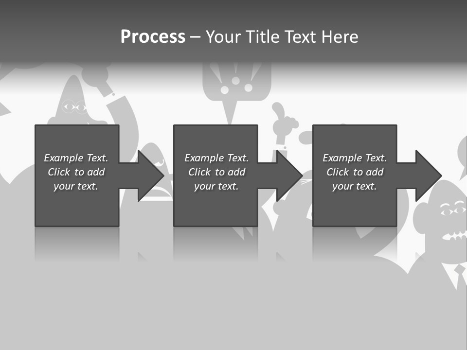 Group Fight Fingers PowerPoint Template