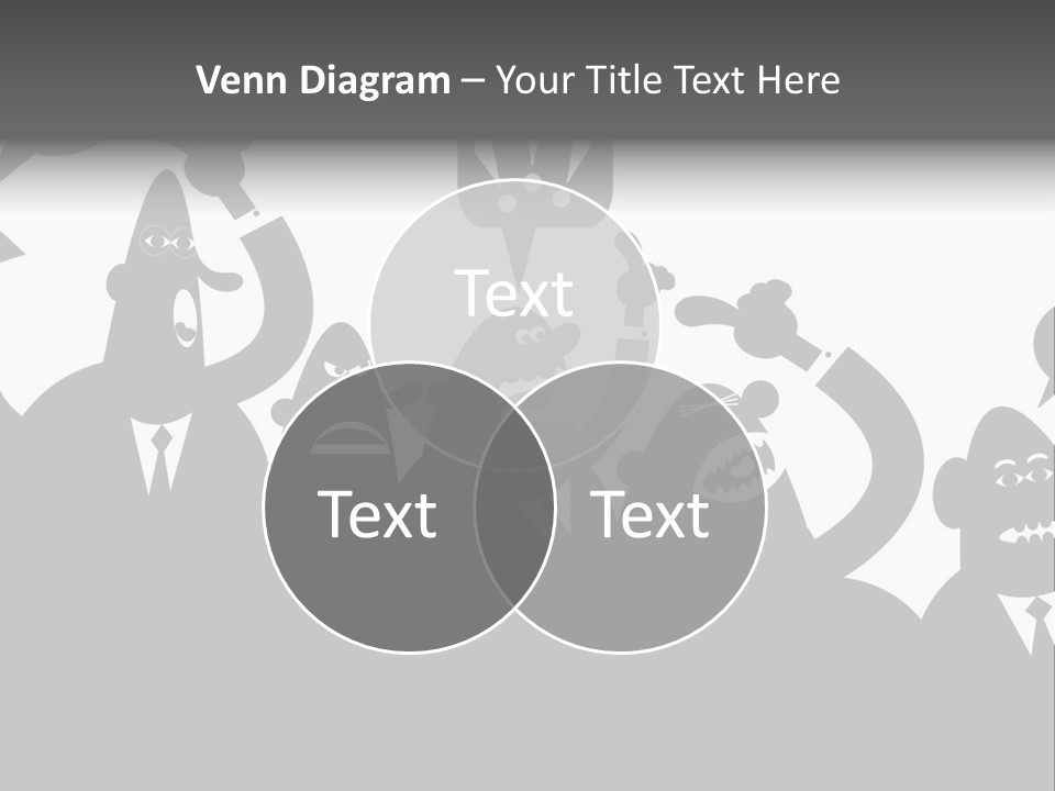 Group Fight Fingers PowerPoint Template