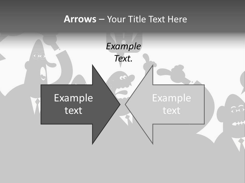 Group Fight Fingers PowerPoint Template