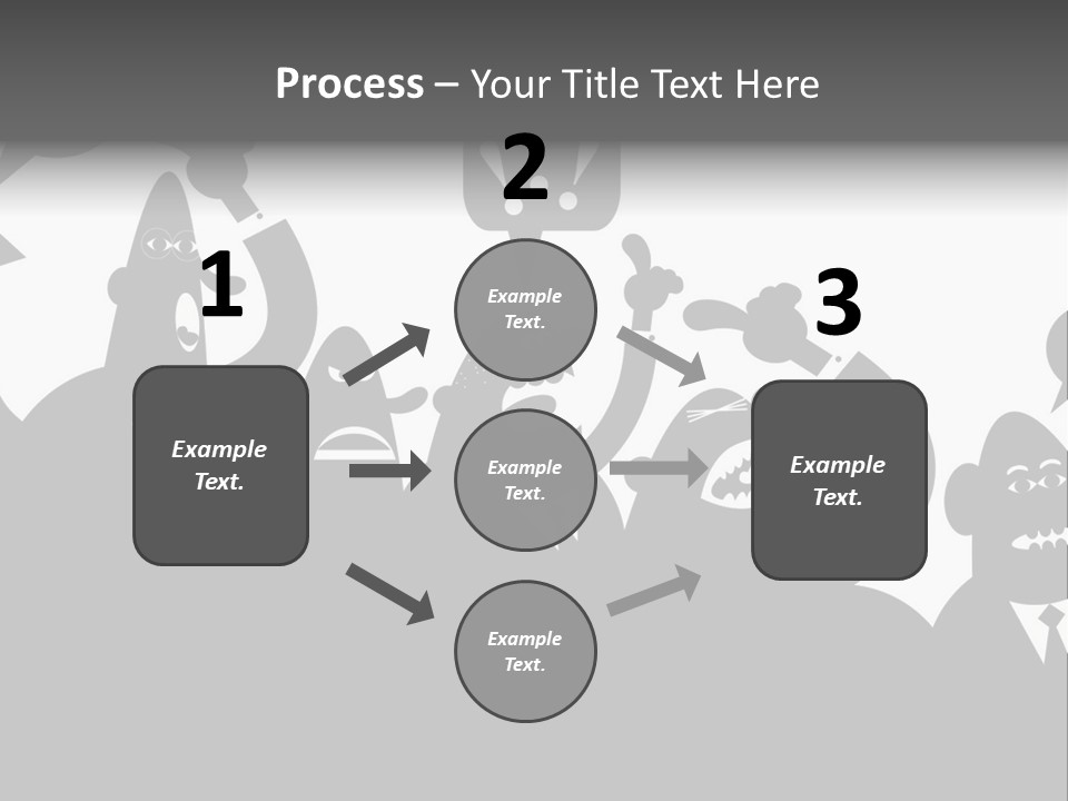 Group Fight Fingers PowerPoint Template