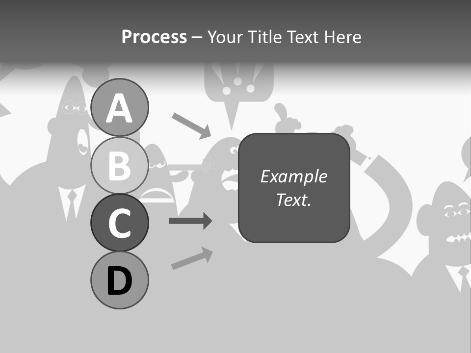 Group Fight Fingers PowerPoint Template