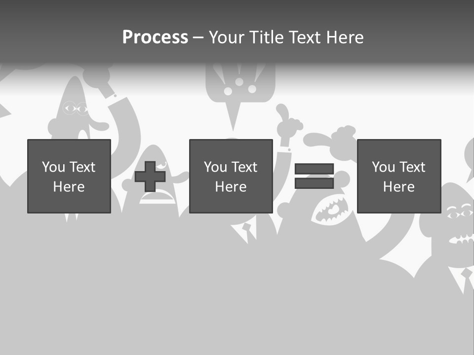 Group Fight Fingers PowerPoint Template