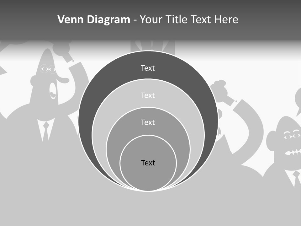 Group Fight Fingers PowerPoint Template