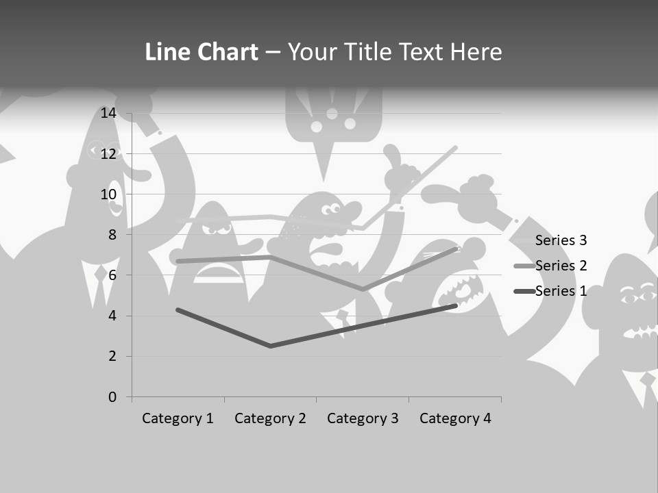 Group Fight Fingers PowerPoint Template