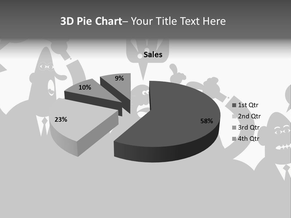 Group Fight Fingers PowerPoint Template