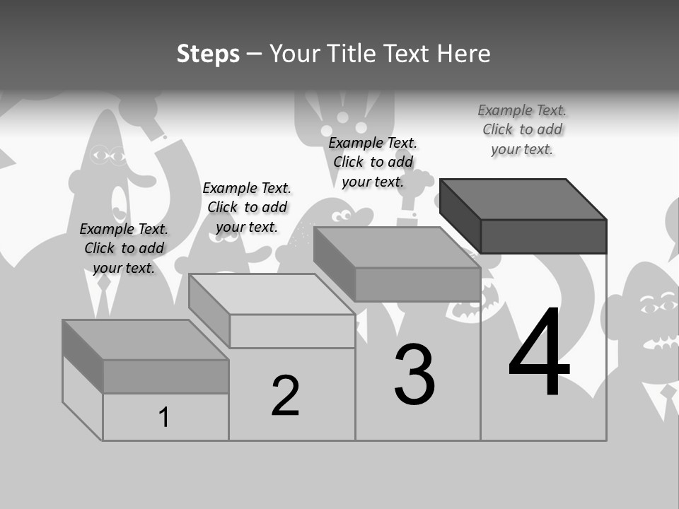 Group Fight Fingers PowerPoint Template