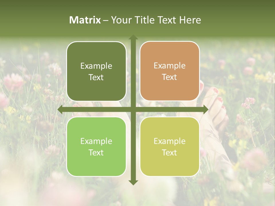 Park Barefoot Pampering PowerPoint Template