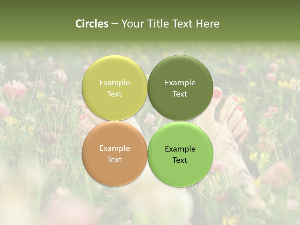 Park Barefoot Pampering PowerPoint Template