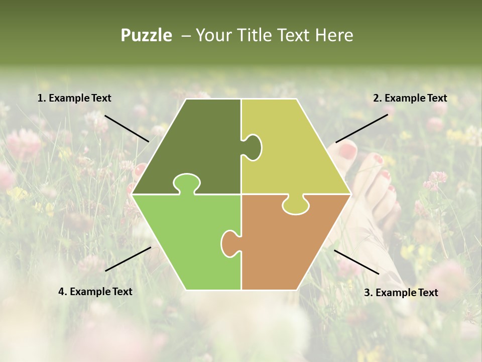 Park Barefoot Pampering PowerPoint Template