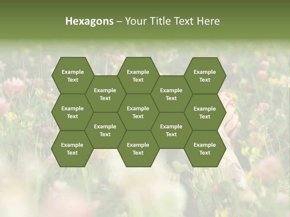 Park Barefoot Pampering PowerPoint Template