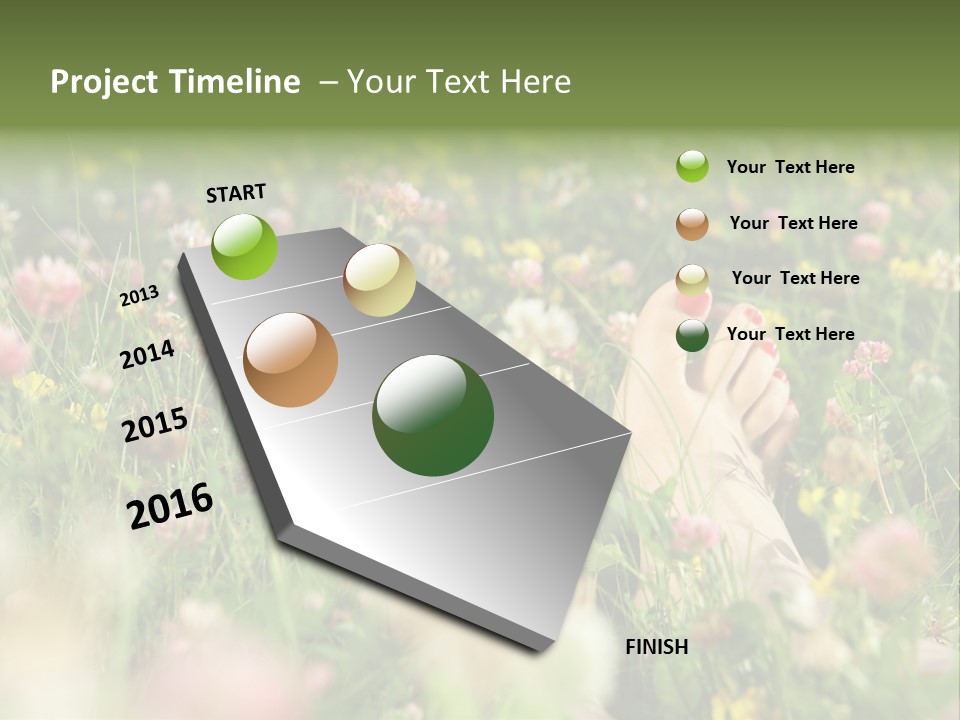 Park Barefoot Pampering PowerPoint Template