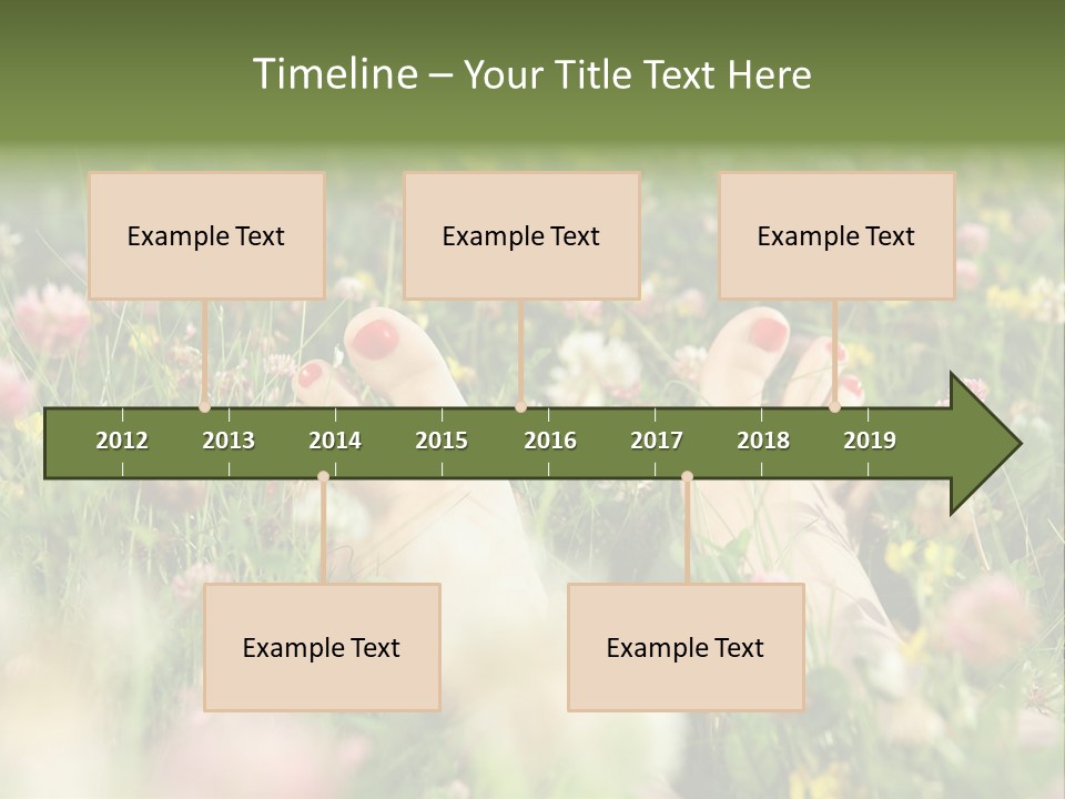Park Barefoot Pampering PowerPoint Template