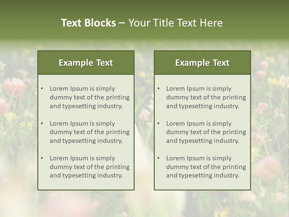 Park Barefoot Pampering PowerPoint Template