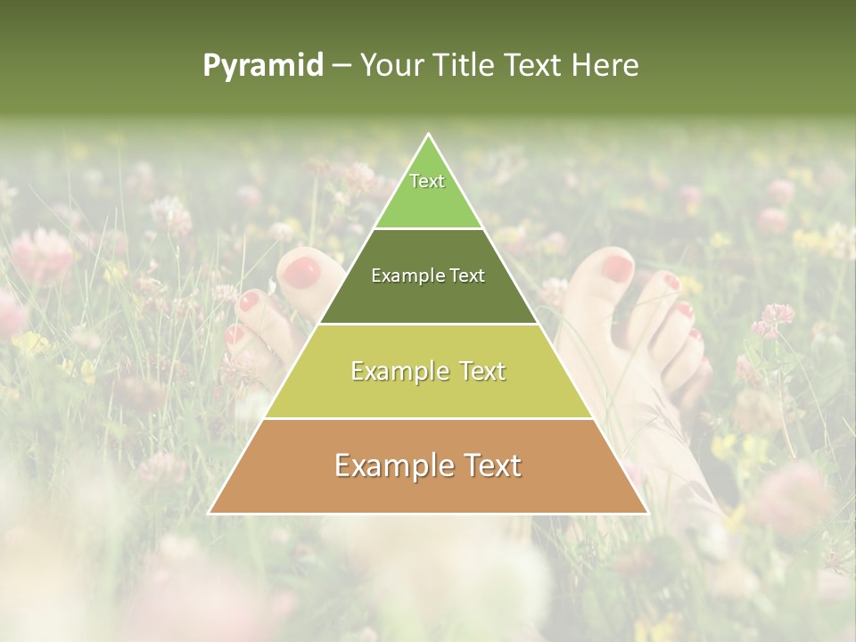 Park Barefoot Pampering PowerPoint Template