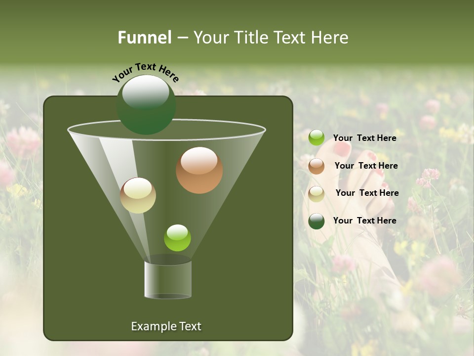 Park Barefoot Pampering PowerPoint Template