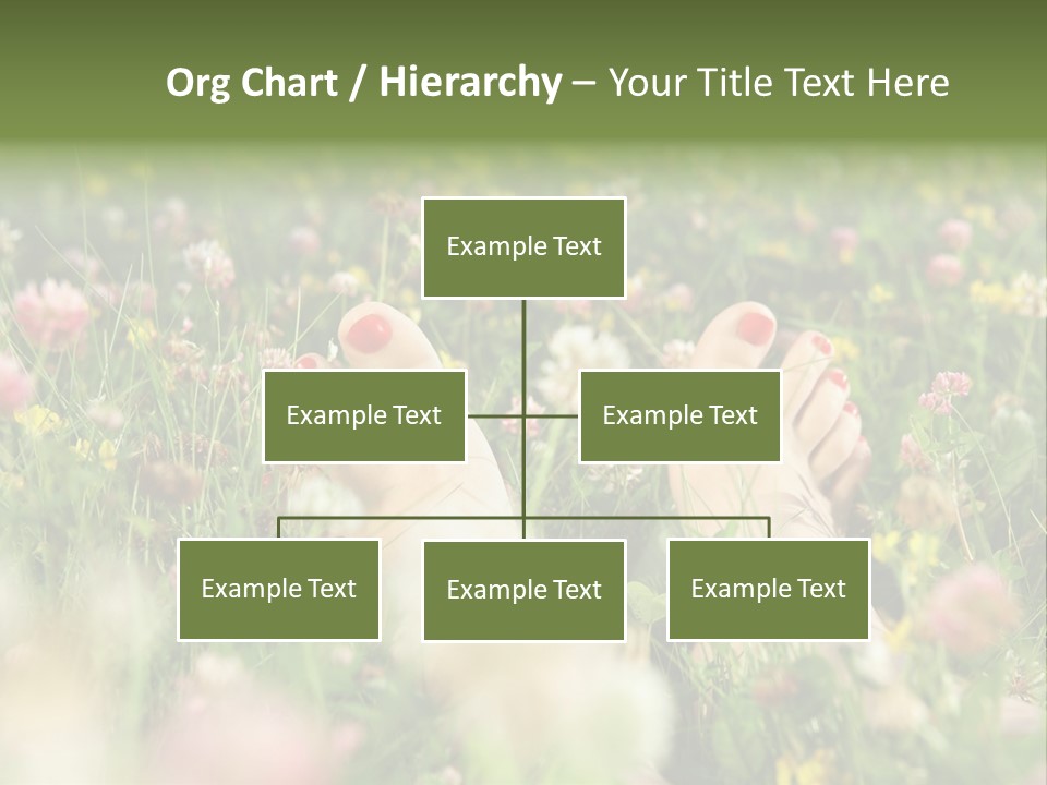 Park Barefoot Pampering PowerPoint Template