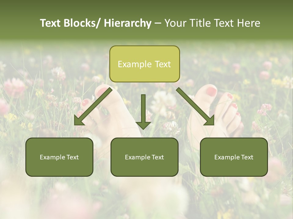 Park Barefoot Pampering PowerPoint Template