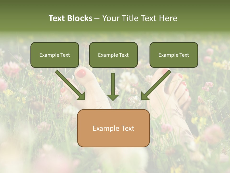 Park Barefoot Pampering PowerPoint Template