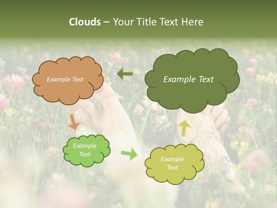 Park Barefoot Pampering PowerPoint Template