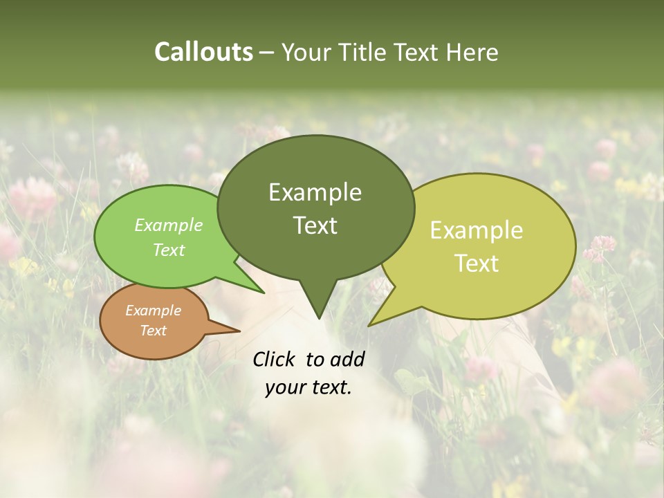 Park Barefoot Pampering PowerPoint Template