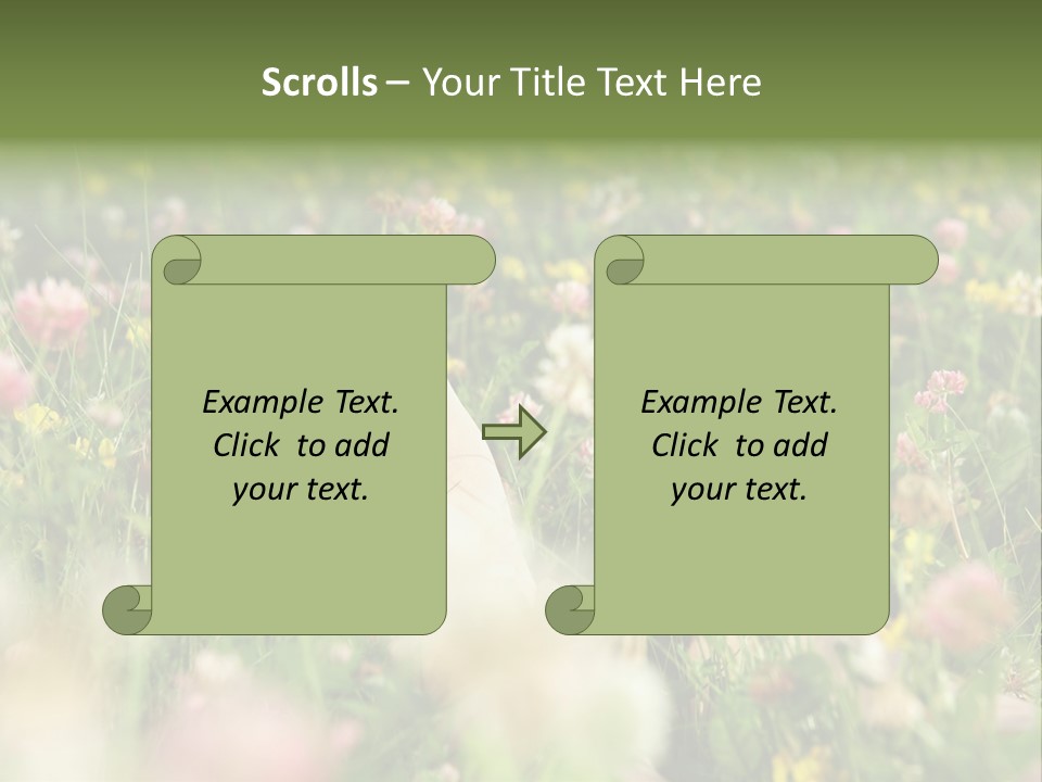 Park Barefoot Pampering PowerPoint Template