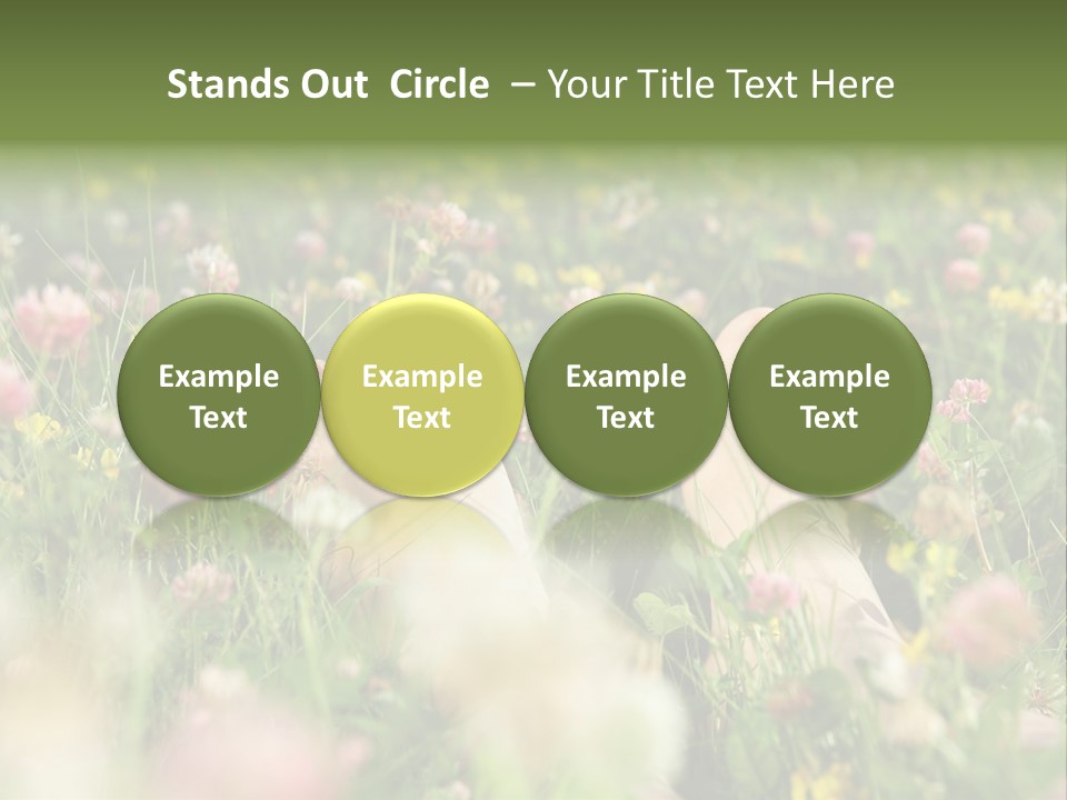 Park Barefoot Pampering PowerPoint Template