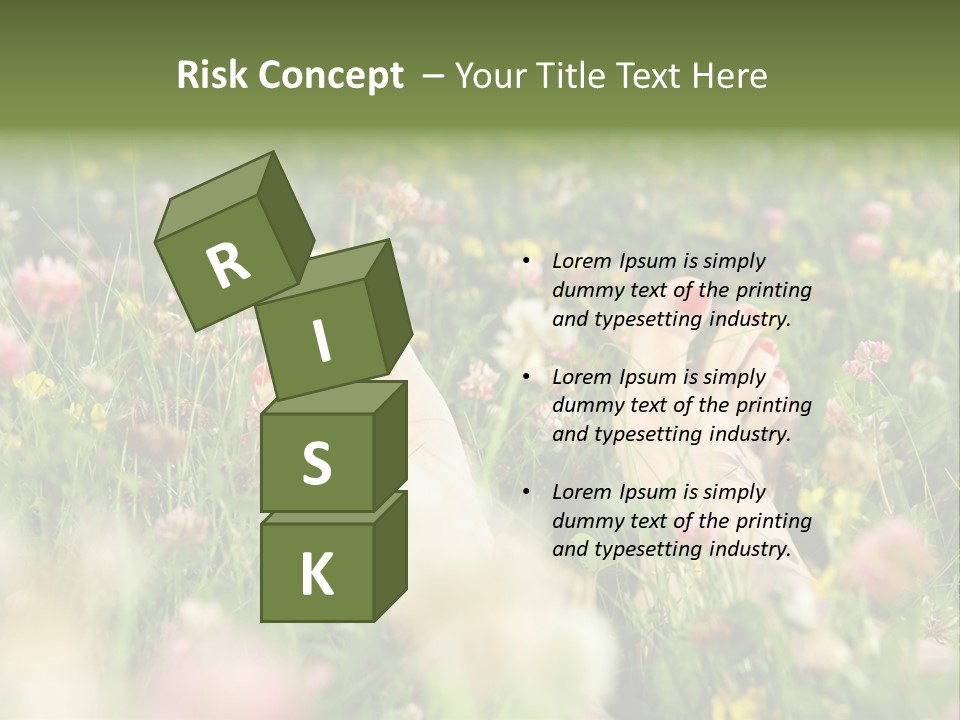 Park Barefoot Pampering PowerPoint Template