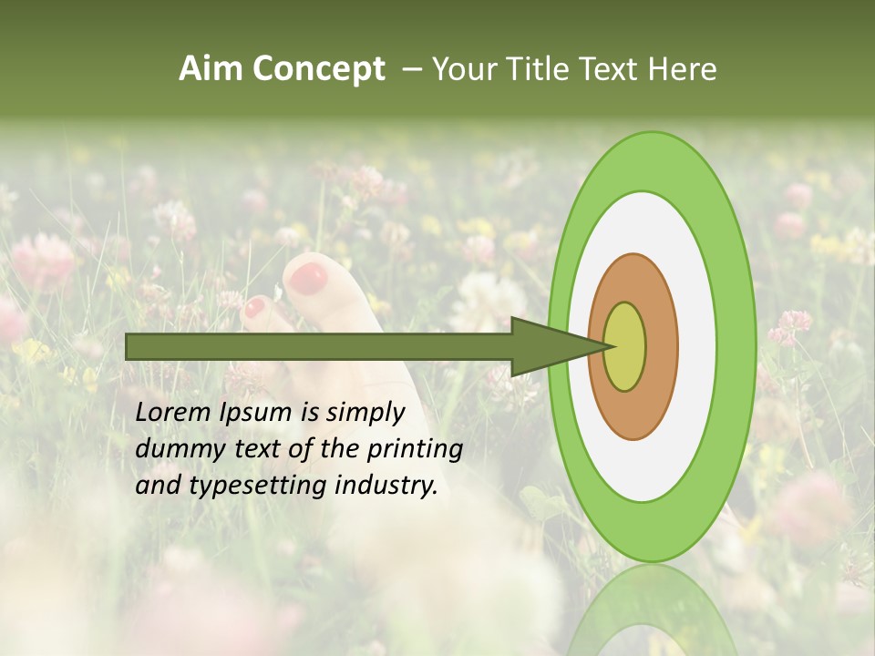 Park Barefoot Pampering PowerPoint Template