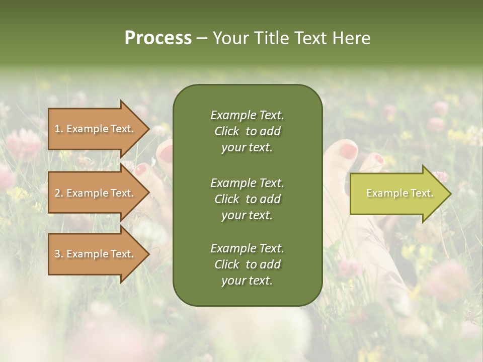 Park Barefoot Pampering PowerPoint Template