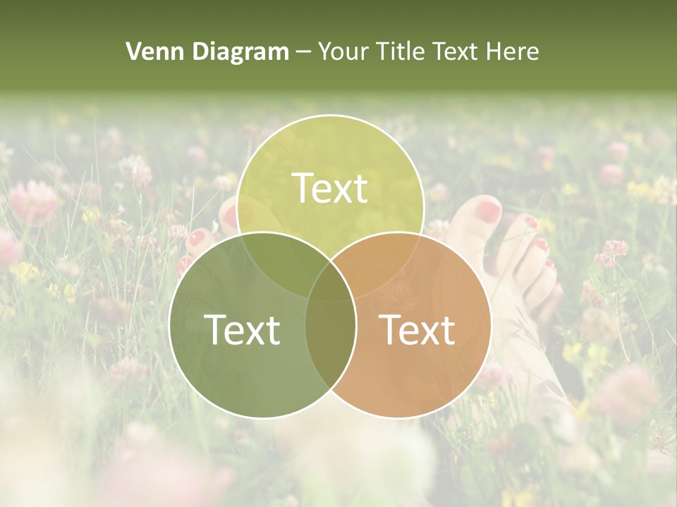 Park Barefoot Pampering PowerPoint Template