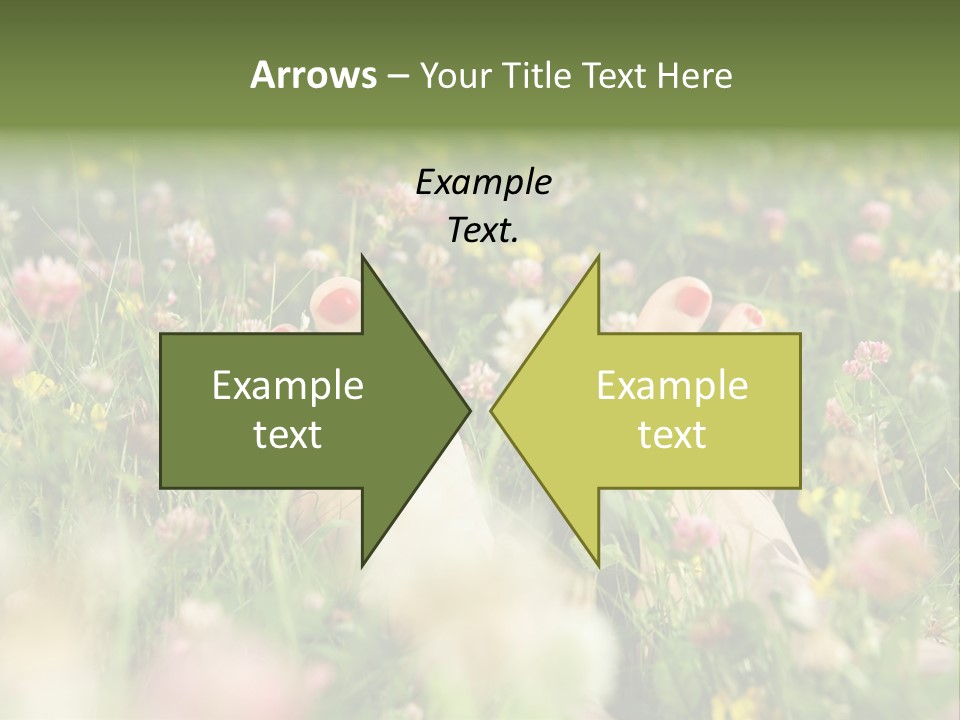 Park Barefoot Pampering PowerPoint Template