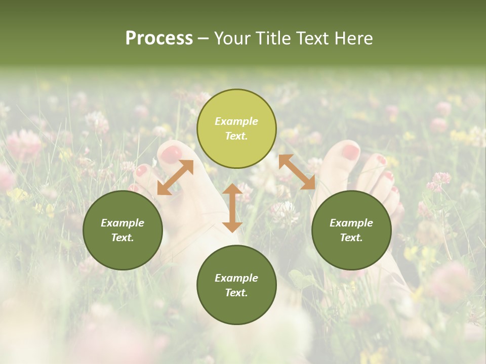 Park Barefoot Pampering PowerPoint Template