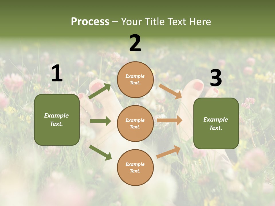 Park Barefoot Pampering PowerPoint Template