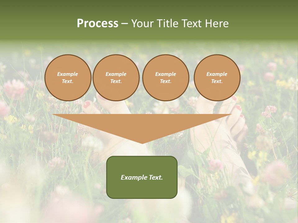 Park Barefoot Pampering PowerPoint Template