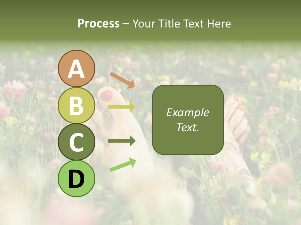 Park Barefoot Pampering PowerPoint Template