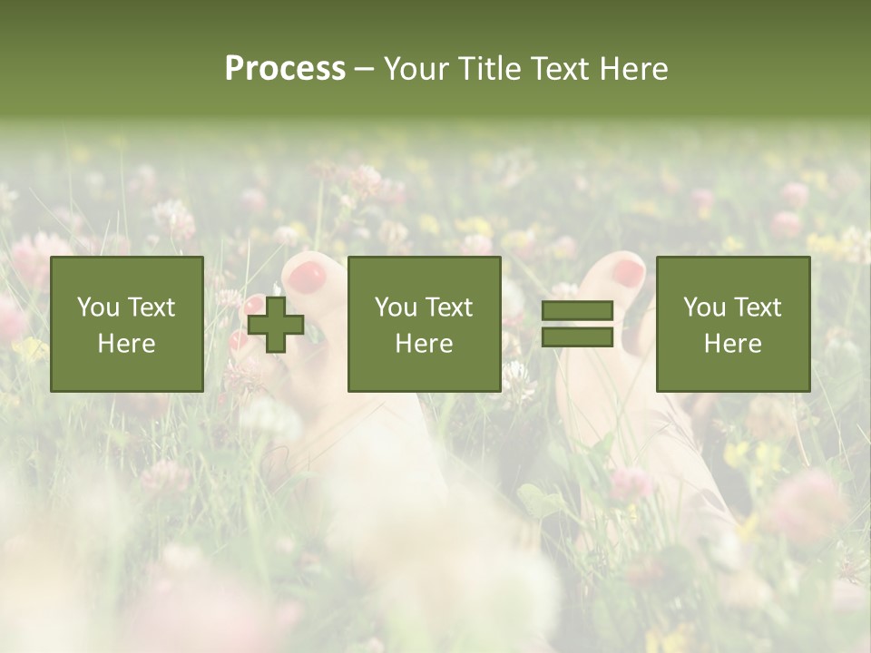 Park Barefoot Pampering PowerPoint Template